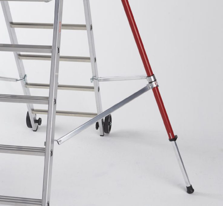 Rolguard Telescopic Work Platform 4 Rung With 3 Rung Extension Thumbnail 3